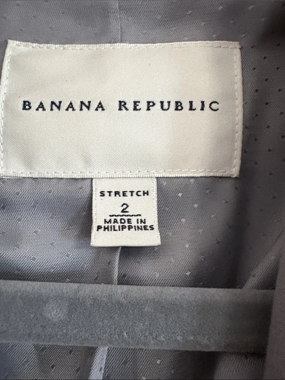 Banana Republic Gray Stretch Blazer